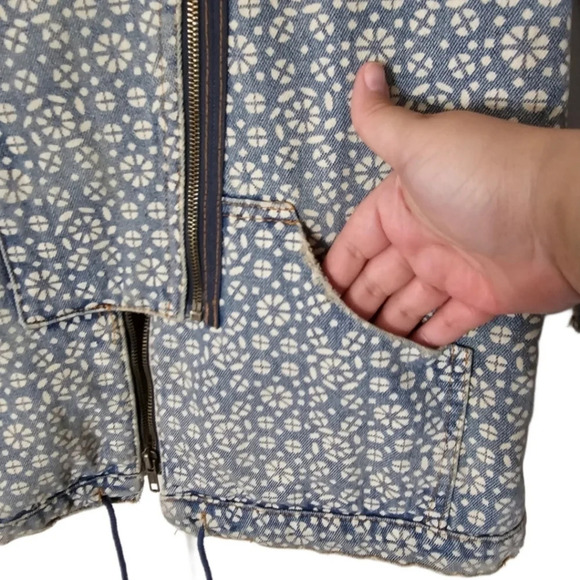 Somedays Lovin Floral Print Long Denim Jacket - Picture 3 of 10